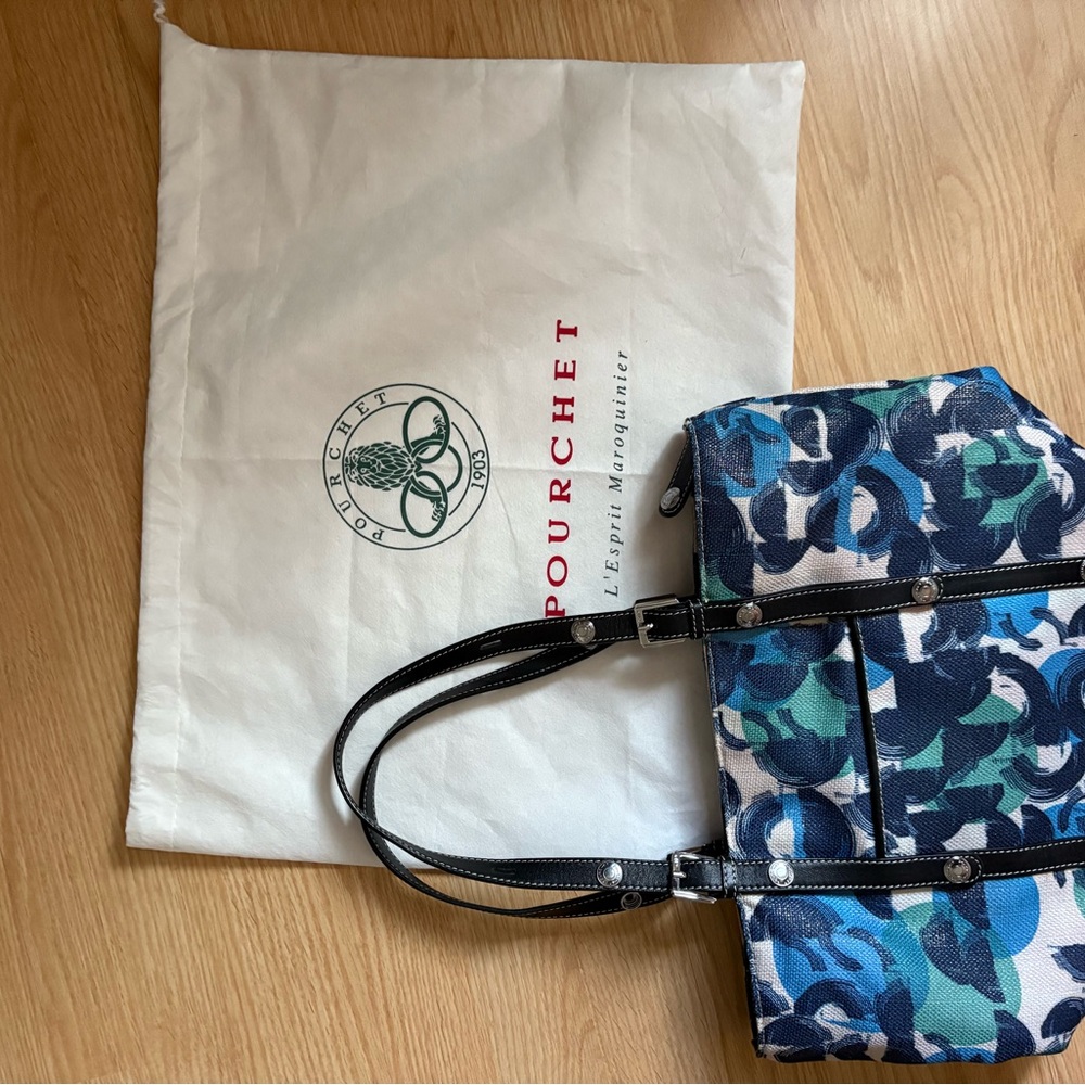 H&M Blue and Green Patterned Bag - Picture 5 of 6